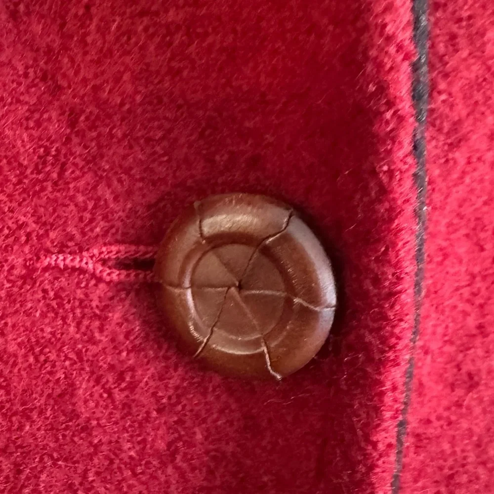 Geiger Australia Boiled Wool Red and Tan Women's Jacket size Medium
